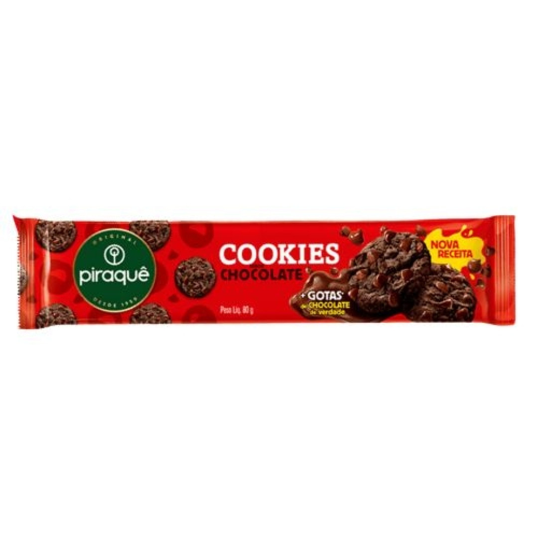 Detalhes do produto Bisc Cookies 80Gr Piraque Choc.gotas Choc