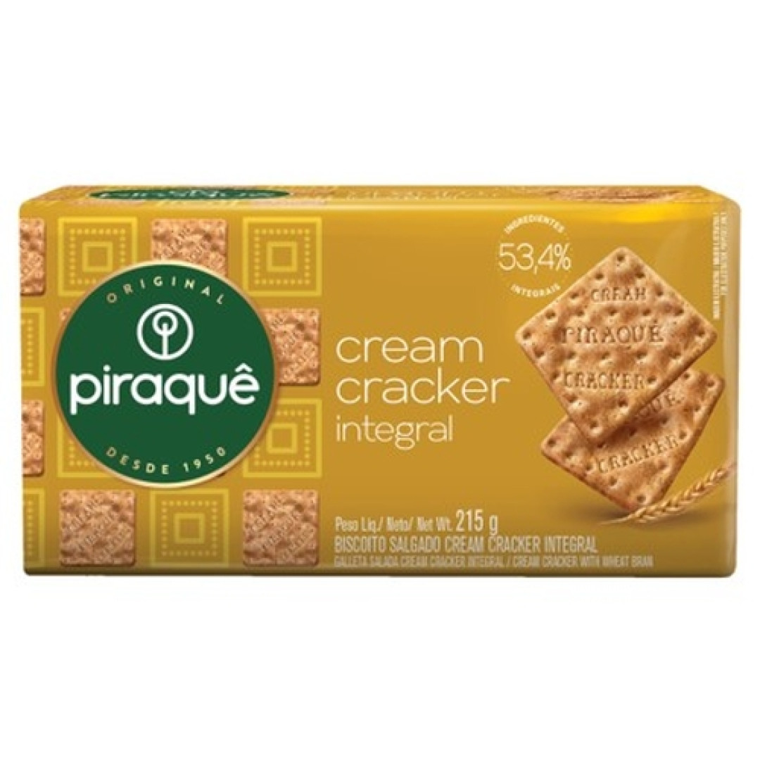Detalhes do produto Bisc Cream Cracker 215Gr Piraque Integral