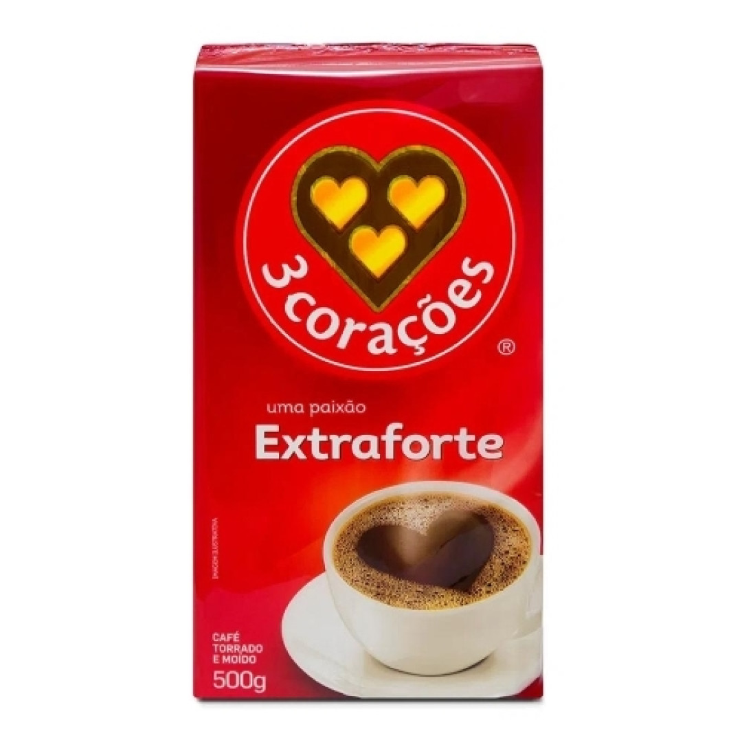 Detalhes do produto Cafe Torr/moido Vacuo 500Gr Tres Coracoe Extra Forte