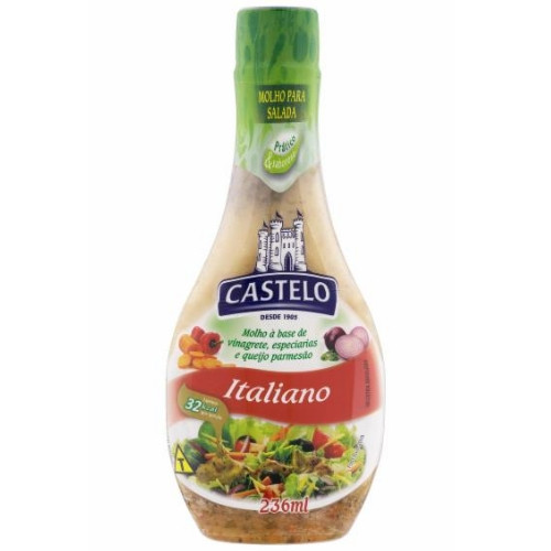 Detalhes do produto Molho Salada 236Ml Castelo Italiano