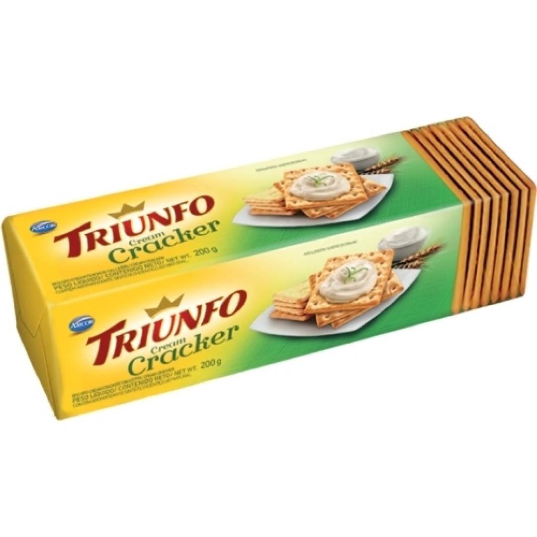 Detalhes do produto Bisc Cream Cracker Triunfo 200Gr Arcor Salgado