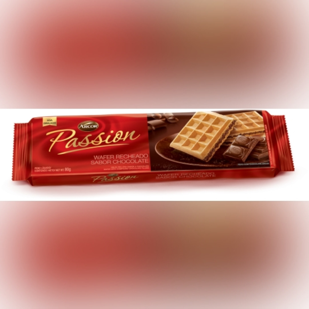 Detalhes do produto Bisc Wafer Passion 80Gr Arcor Chocolate