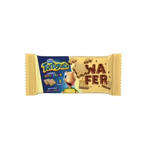 Detalhes do produto Bisc Wafer Tortuguita 85Gr Arcor Chocolate