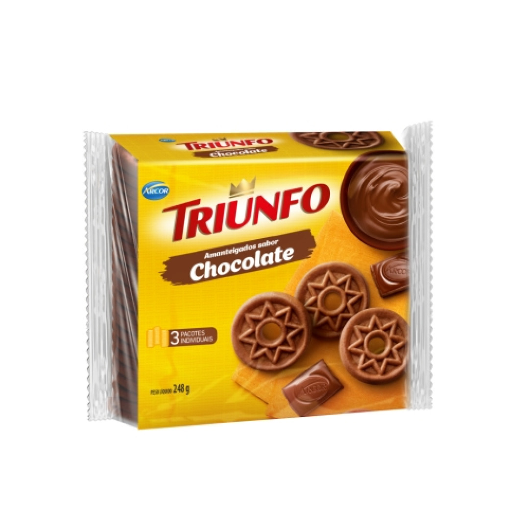 Detalhes do produto Bisc Triunfo Amanteigado 3X82Gr Arcor Chocolate