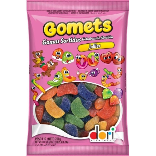 Detalhes do produto Goma Gomets Fruit Slices 700Gr Dori Frutas
