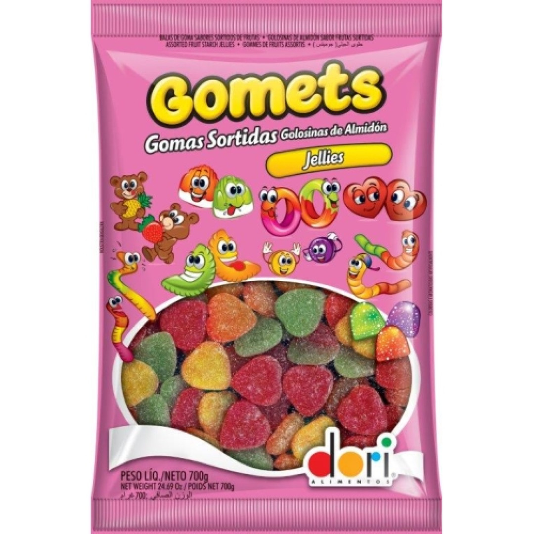 Detalhes do produto Goma Gomets Coracao 700Gr Dori Frutas