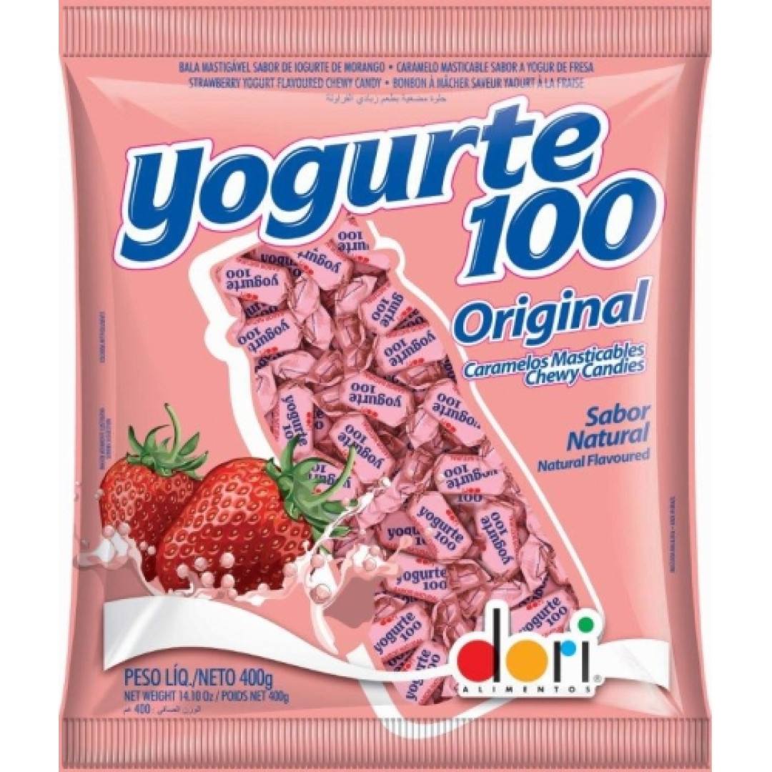 Detalhes do produto Bala Mast Yogurte 100 Origin 400Gr Dori Mor.iogurte