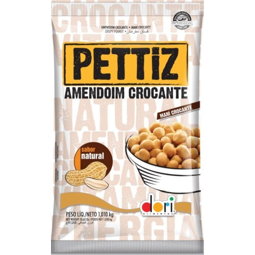 Detalhes do produto Amendoim Crocante Petiz  Pc 1.010Gr Dori Natural