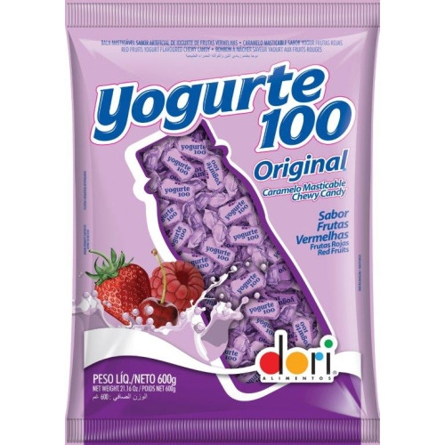 Detalhes do produto Bala Mast Yogurte 100 600Gr Dori Frutas Vermelha