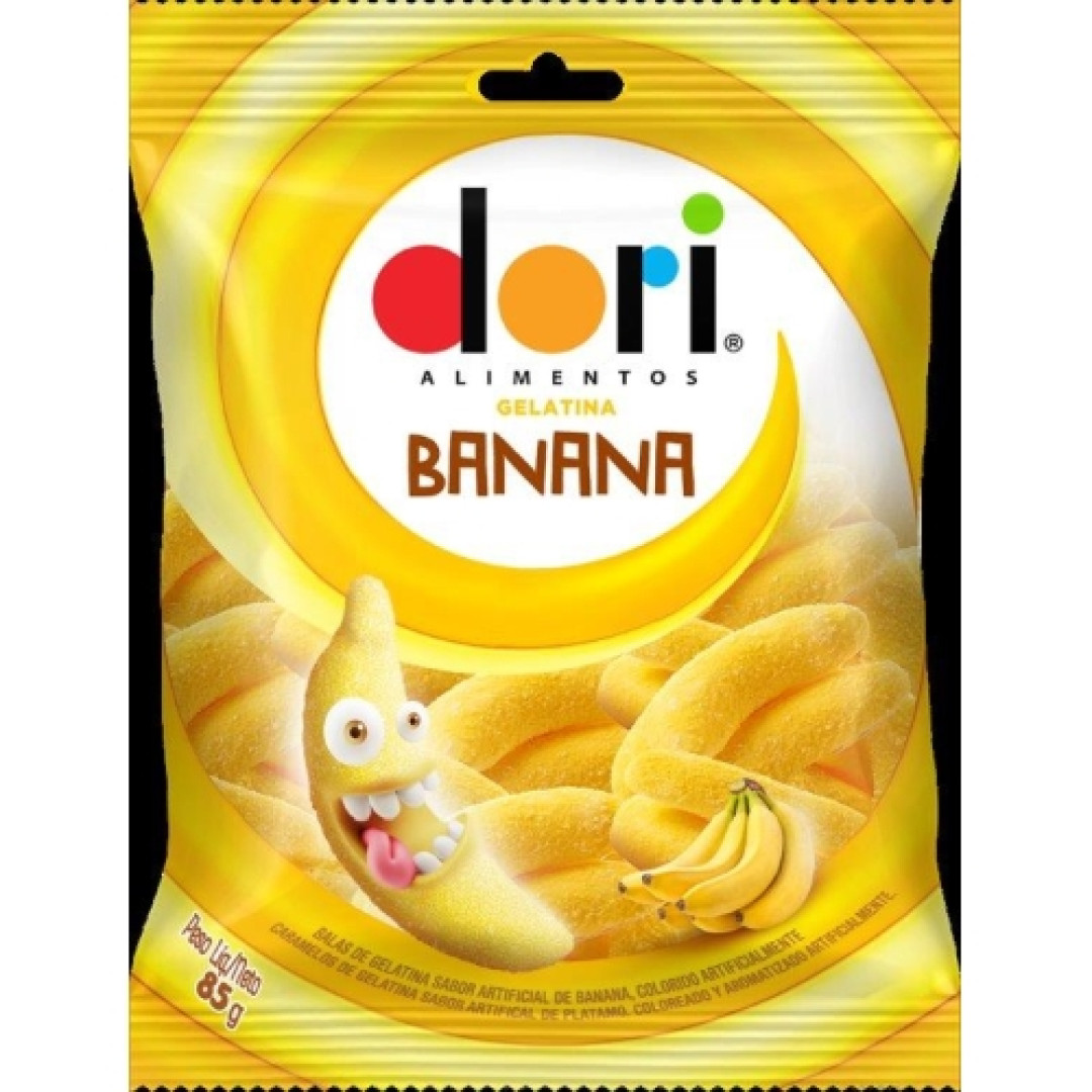 Detalhes do produto Bala Gel Banana 85Gr Dori Banana