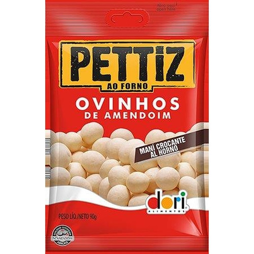 Detalhes do produto Ovinhos Amendoim Pettiz 90Gr Dori .