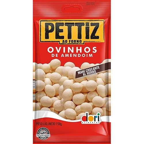 Detalhes do produto Ovinhos Amendoim Pettiz 150Gr Dori .