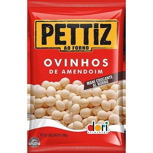Detalhes do produto Ovinhos Amendoim Pettiz 500Gr Dori .