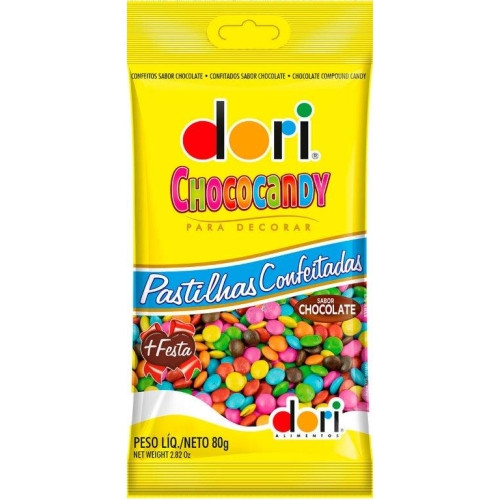 Detalhes do produto Confeito Chococandy 80Gr Dori Chocolate