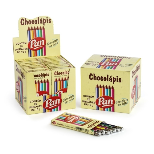 Detalhes do produto Choc Chocolapis Dp 20X16Gr Pan Ao Leite