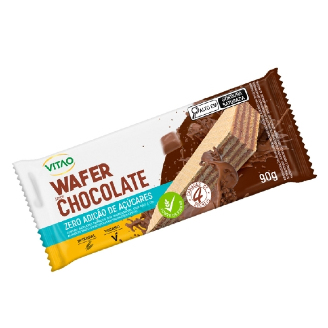 Detalhes do produto Bisc Wafer Integral Zero 90Gr Vitao Chocolate