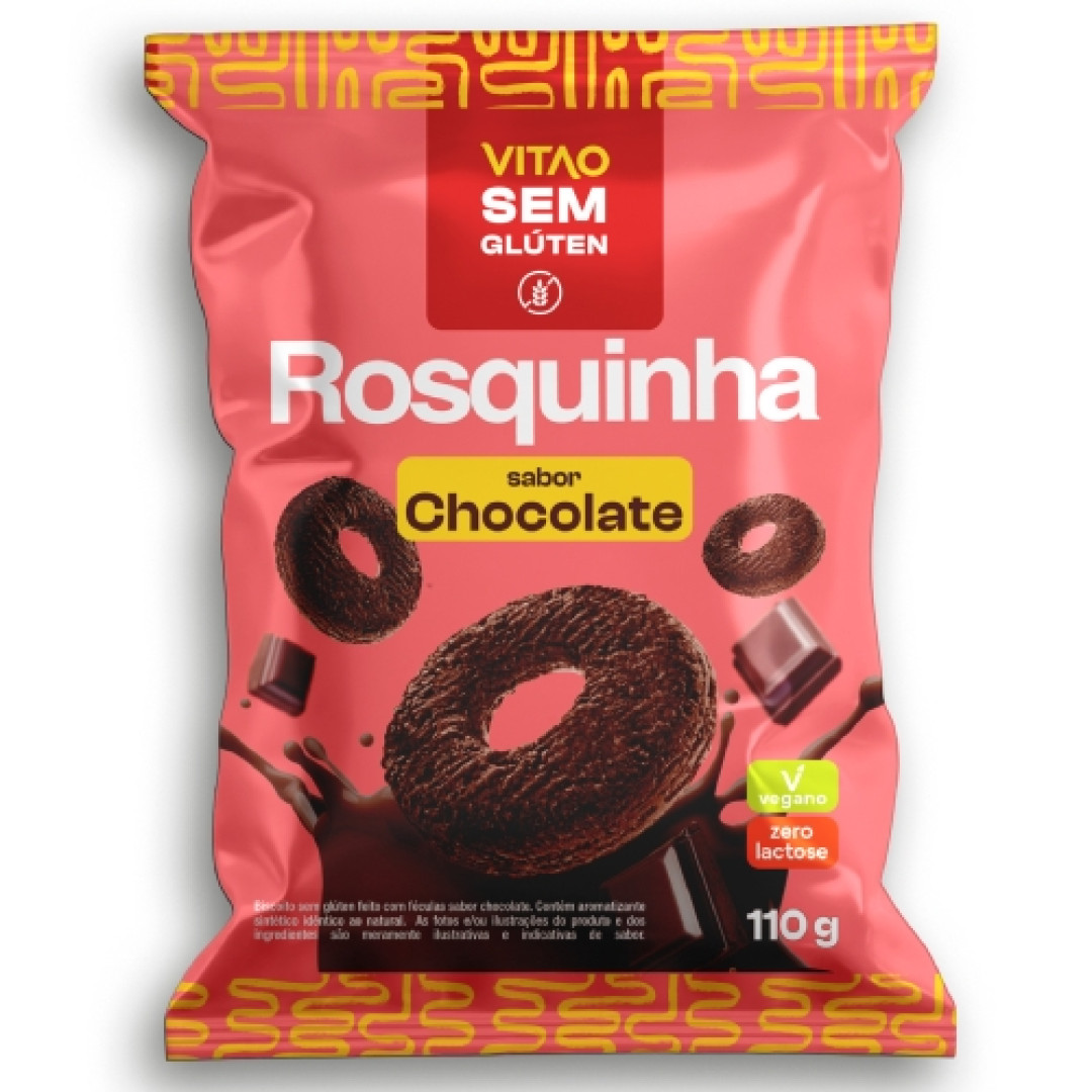 Detalhes do produto Bisc Rosquinha Int S Gluten 110Gr Vitao Chocolate