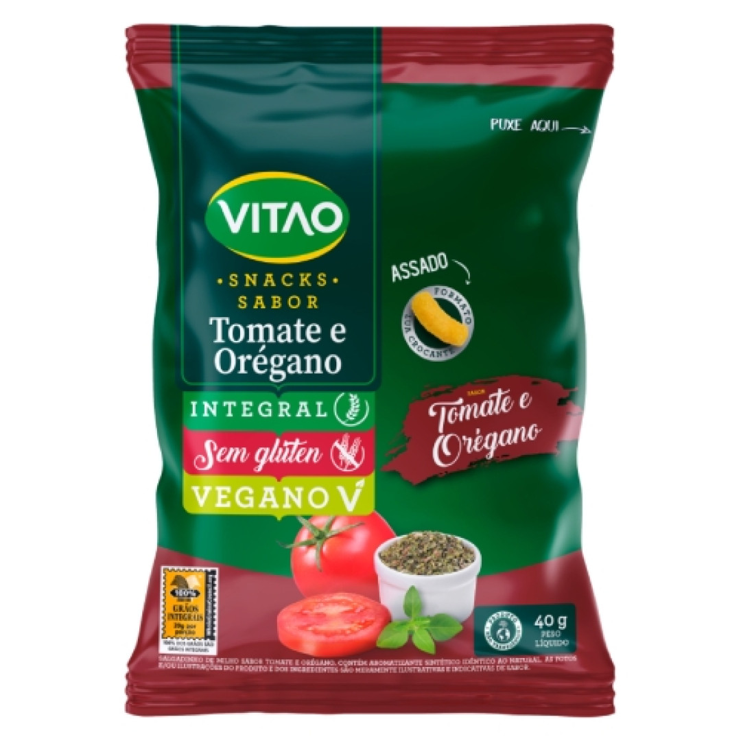 Detalhes do produto Snack Integral 40G Vitao Tomate.oregano