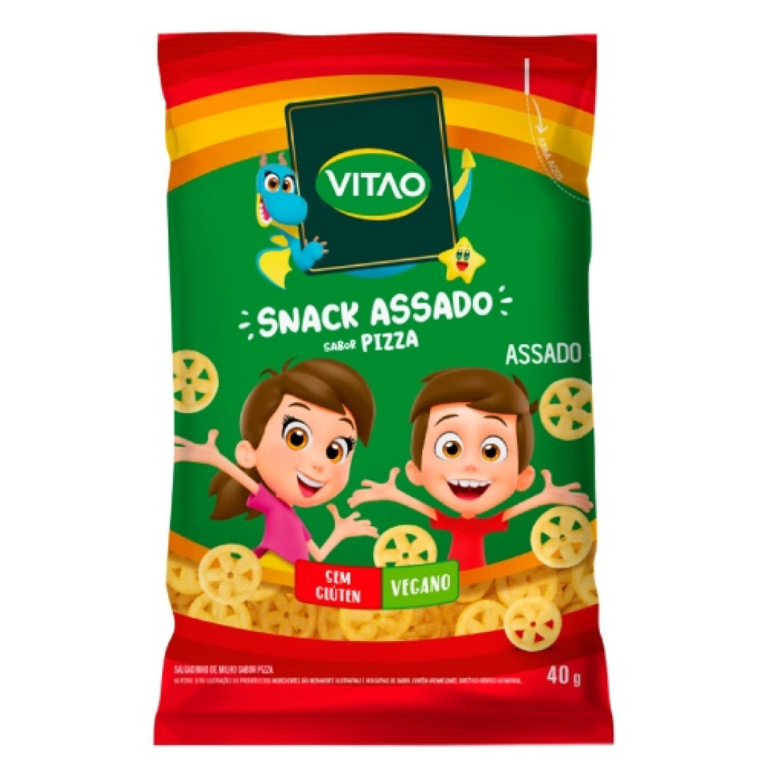 Detalhes do produto Snack Integral Kids 40G Vitao Pizza