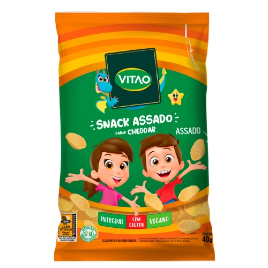 Detalhes do produto Snack Integral Kids 40G Vitao Cheddar