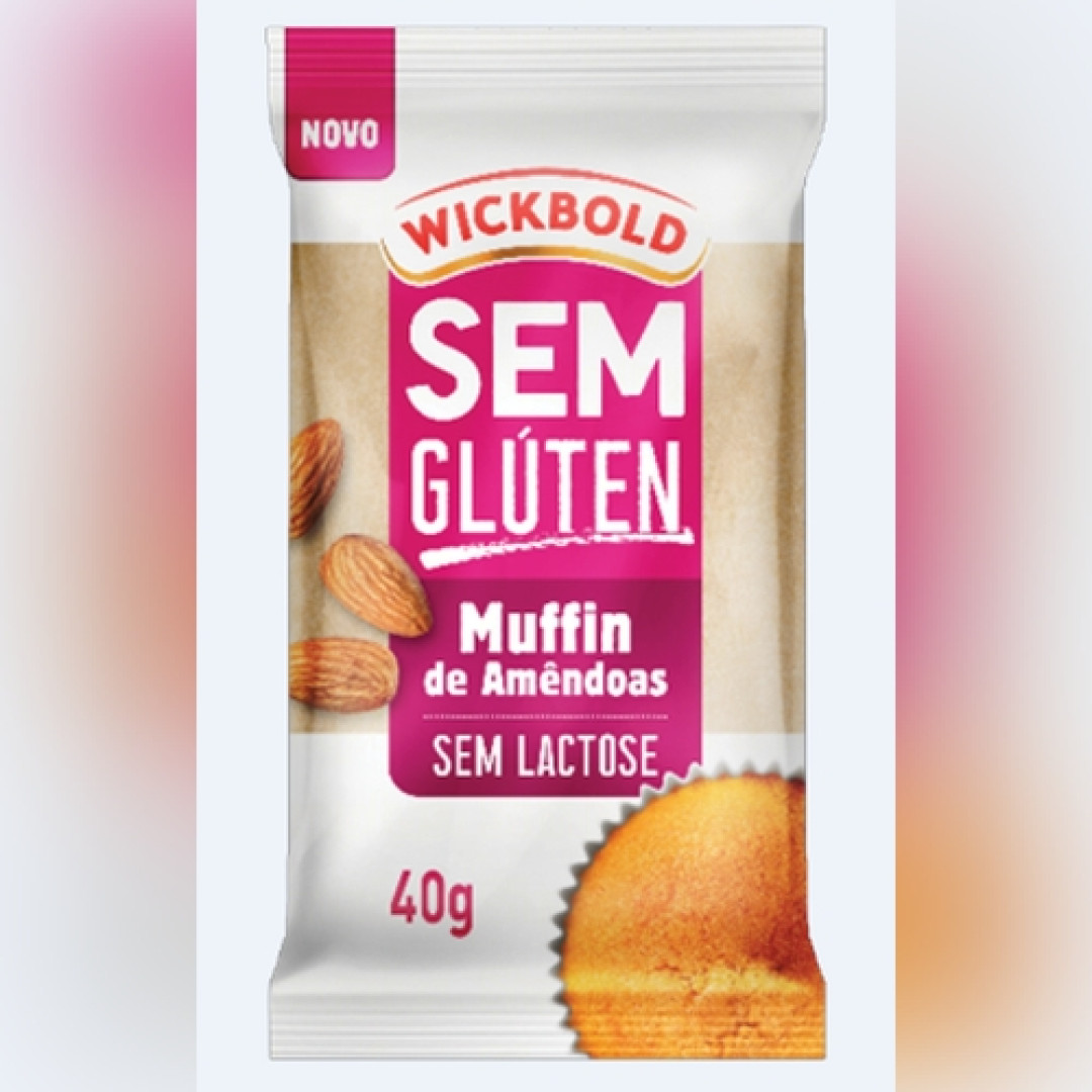 Detalhes do produto Bolinho Muffin Sem Gluten 40Gr Wickbold Amendoas