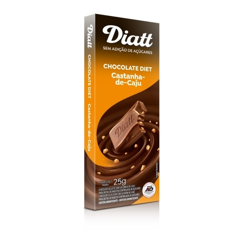 Detalhes do produto Choc Diet 25Gr Diatt Castanha Caju