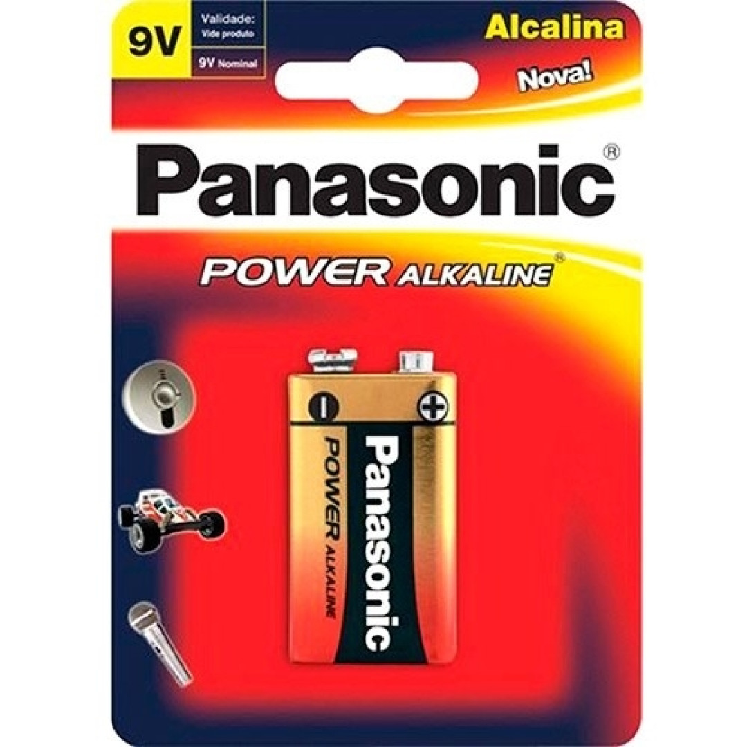 Detalhes do produto Bateria Alcalina 9V Ct 01Un Panasonic .