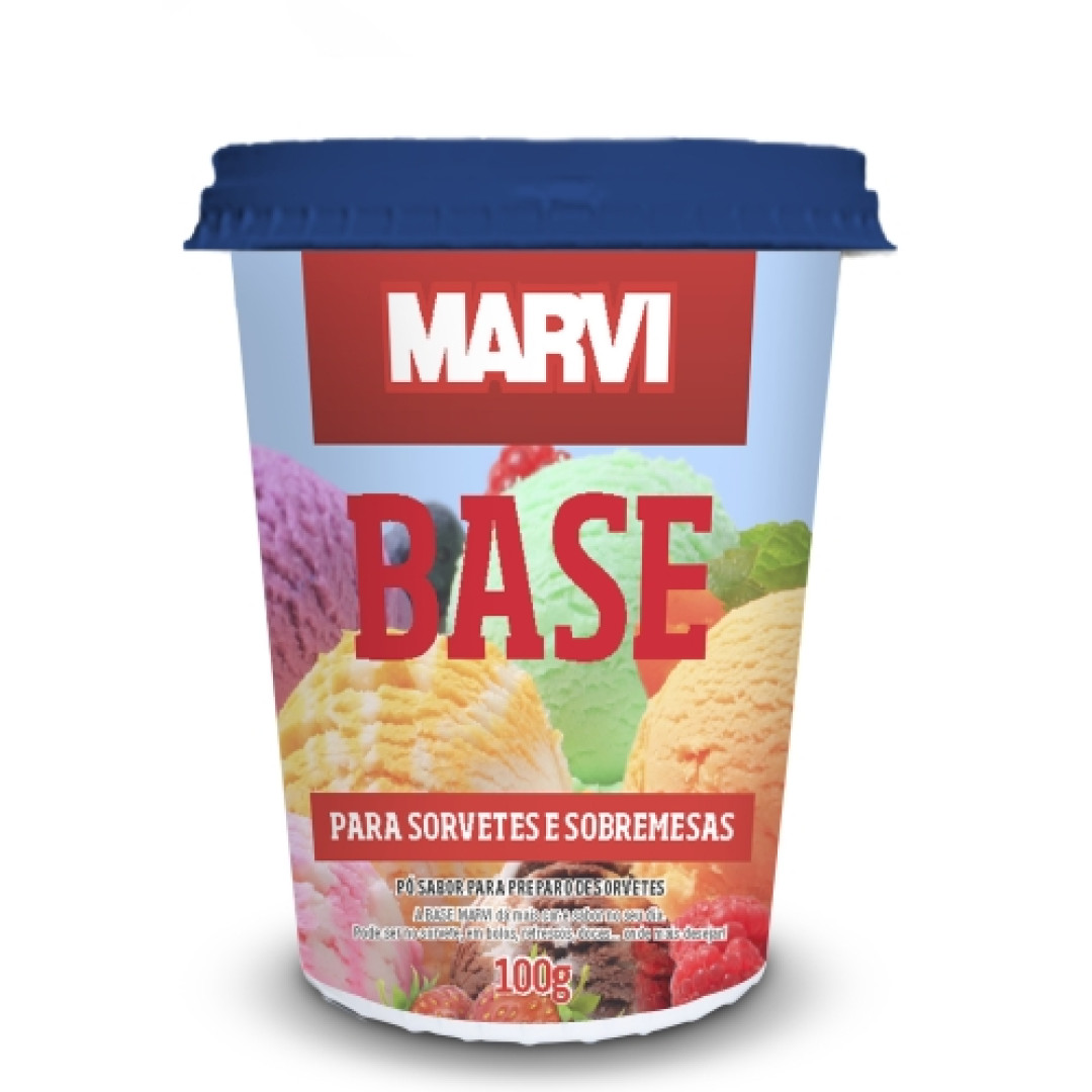 Detalhes do produto Sabor Po Base Para Sorvetes 100Gr Marvi Abacaxi