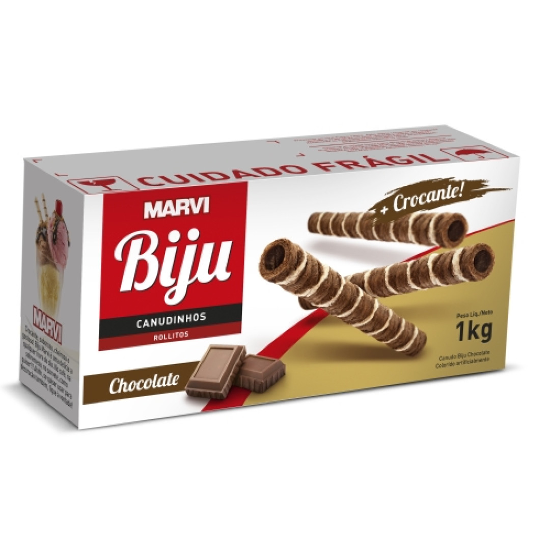 Detalhes do produto Canudo Biju 1Kg (250Un) Marvi Chocolate