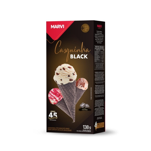 Detalhes do produto Casquinha Black Dp 138Gr Marvi Chocolate