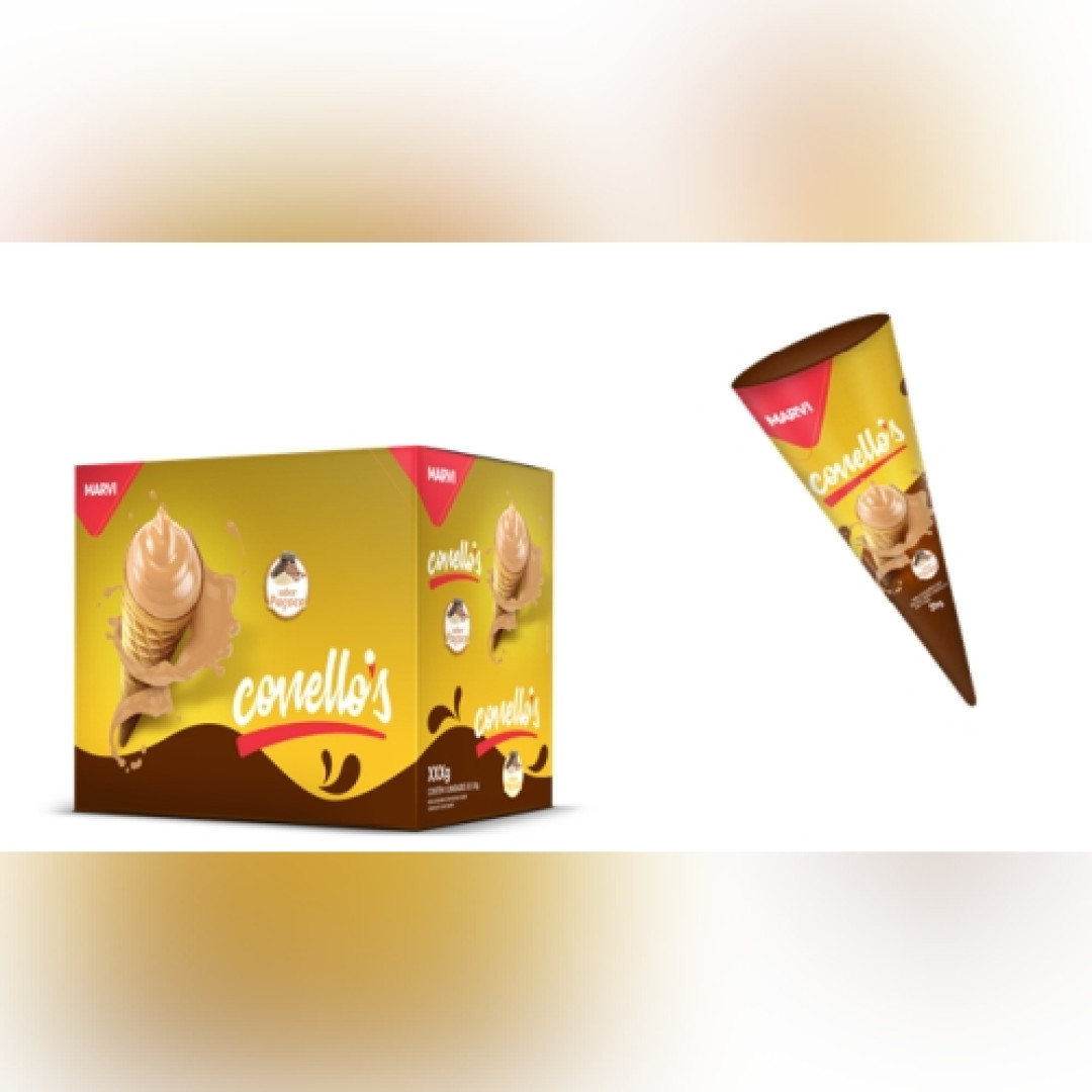 Detalhes do produto Cone Rech Conellos 08X35Gr Marvi Avela.chocolate
