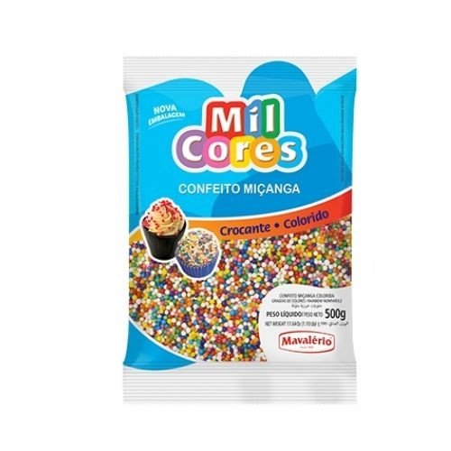 Detalhes do produto Conf Micanga 500Gr Mil Cores Mavalerio Color