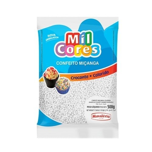 Detalhes do produto Conf Micanga N.0 500Gr Mil Cores Mavaler Branco