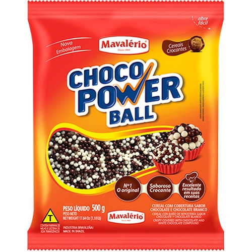 Detalhes do produto Choco Power Ball Micro 500G Mavalerio Choc.choc Bco