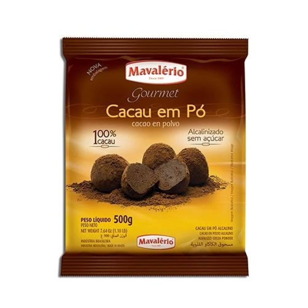 Detalhes do produto Cacau Po Soluvel 100% 500Gr Mavalerio Cacau