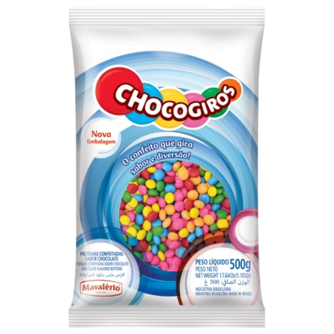 Detalhes do produto Past Conf Chocogiros Pc 500Gr Mavalerio Chocolate