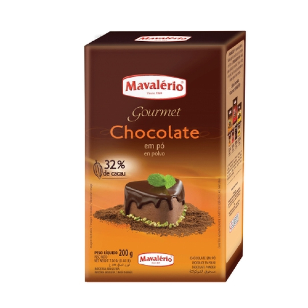 Detalhes do produto Choc Po Soluvel 32 Cacau Dp 200Gr Mavale Chocolate