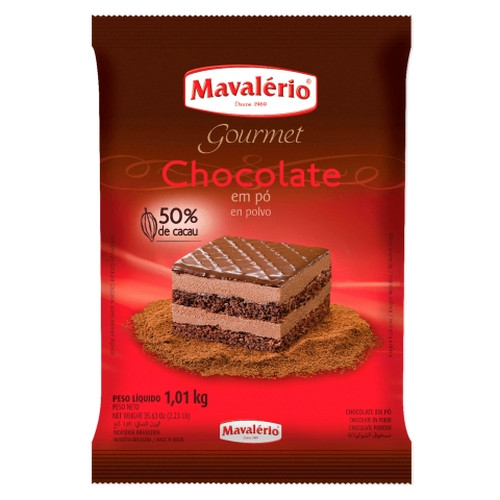 Detalhes do produto Choc Po Soluvel 50 Cacau Pc 1.01Kg Maval Chocolate