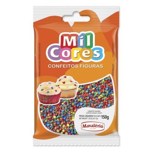 Detalhes do produto Conf Figuras Pc 150Gr Mil Cores Mini Confete