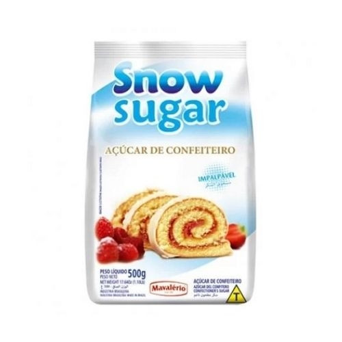 Detalhes do produto Acucar Confeiteiro Snow Sugar 500Gr Ma Branco