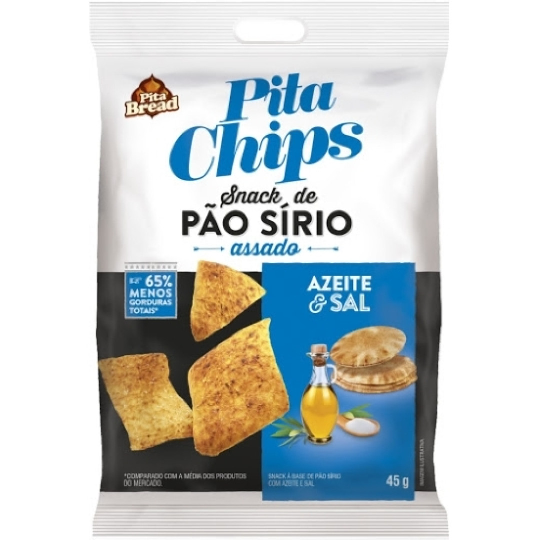 Detalhes do produto Snack Pao Sirio Pita Chips 45Gr Quantum  Azeite.sal