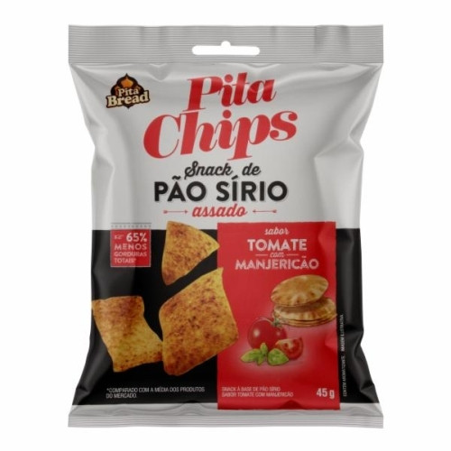 Detalhes do produto Snack Pao Sirio Pita Chips 45Gr Quantum  Tomate Manjeri