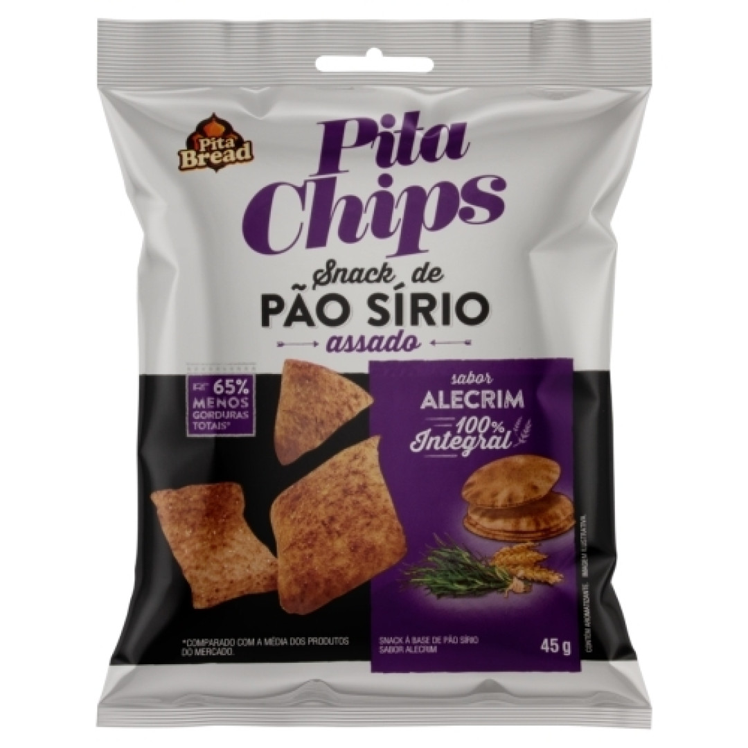 Detalhes do produto Snack Pao Sirio Pita Chips 45Gr Quantum  Alecrim.azeite