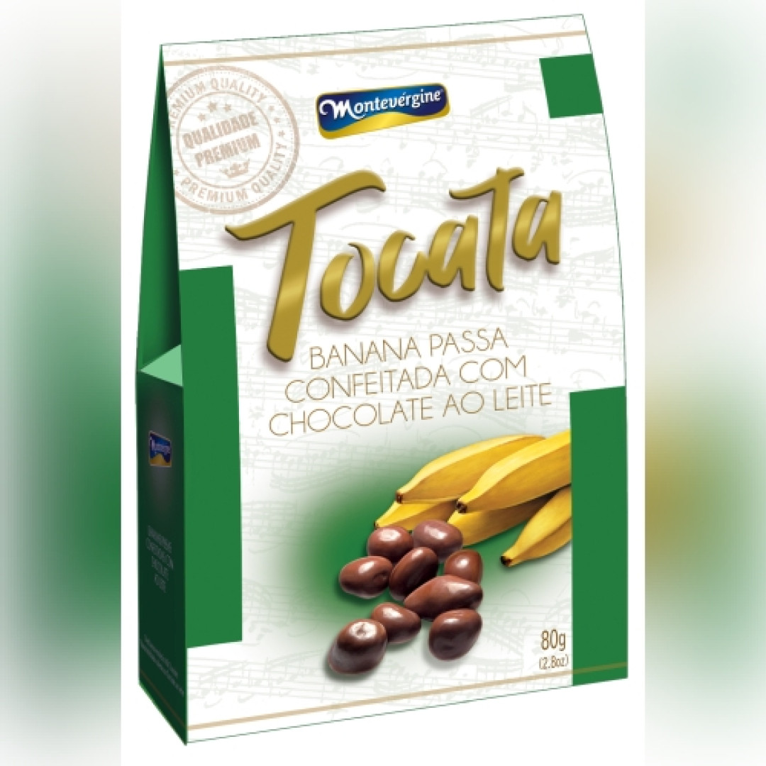 Detalhes do produto Banana Passa Cob Choc Tocata 80Gr Montev Banana.choc