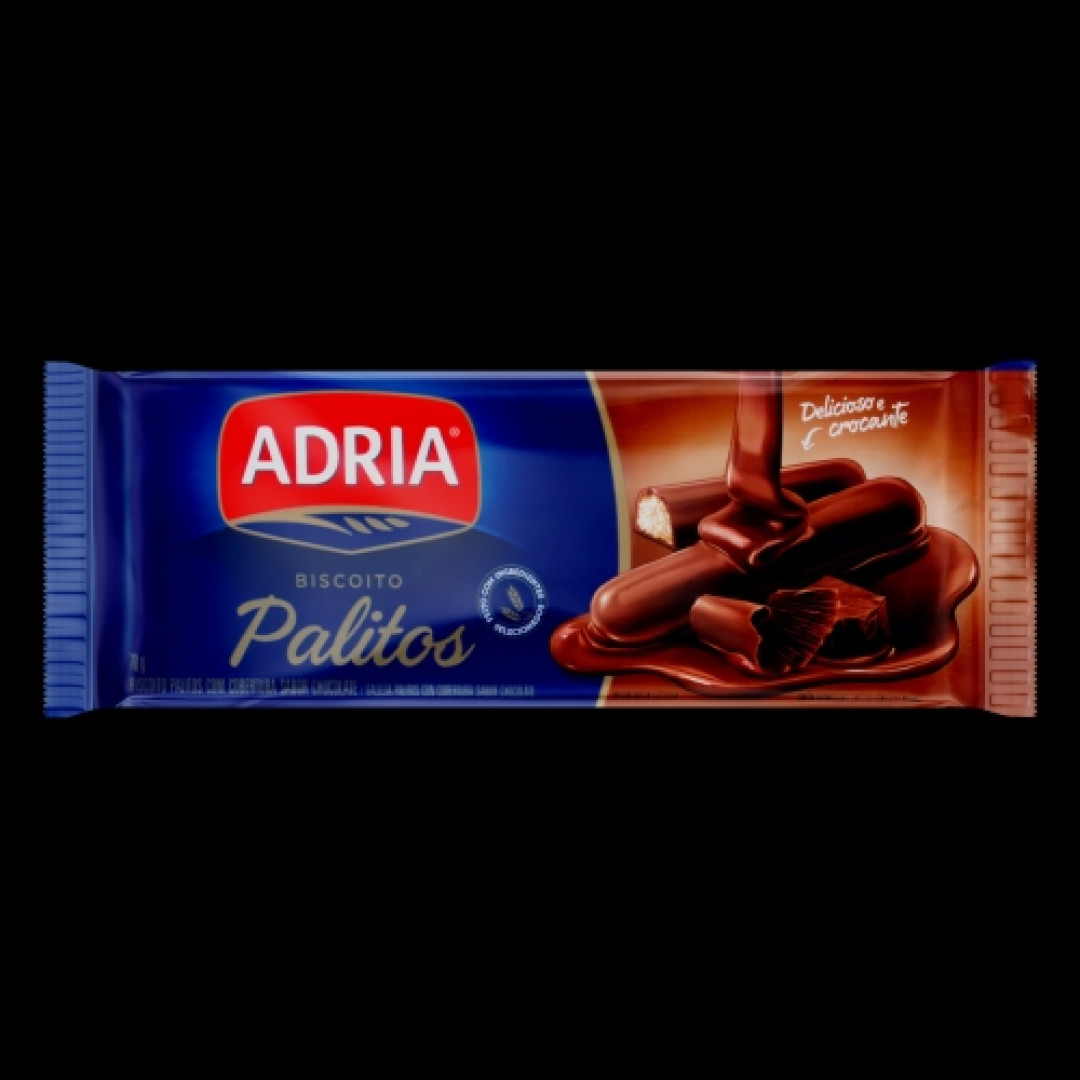 Detalhes do produto Palito Coberto Pc 70Gr Adria Chocolate