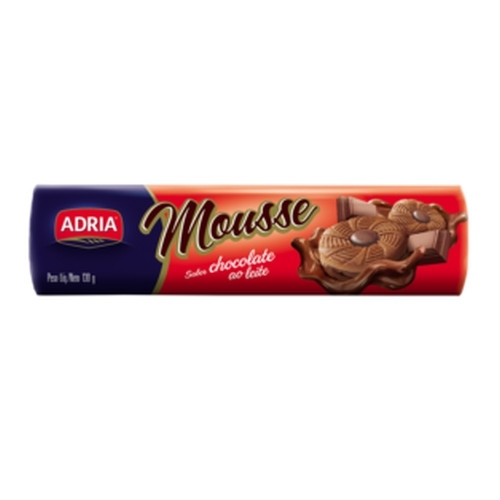 Detalhes do produto Bisc Rech Mousse 130Gr Adria Chocolate