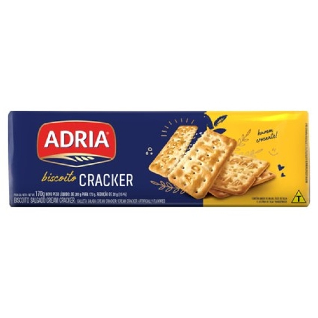 Detalhes do produto Bisc Cream Cracker 170Gr Adria .