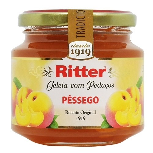 Detalhes do produto Geleia Tradic Extra Vidro 310Gr Ritter Pessego