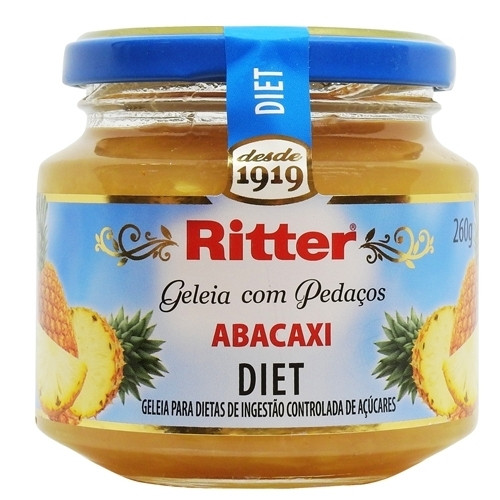 Detalhes do produto Geleia Gelifrut Diet Vidro 260Gr Ritter Abacaxi
