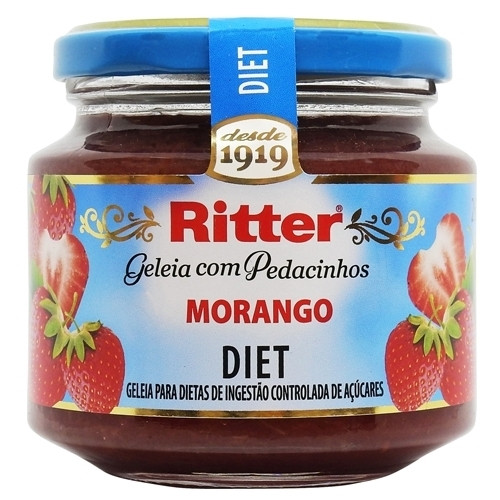 Detalhes do produto Geleia Gelifrut Diet Vidro 260Gr Ritter Morango